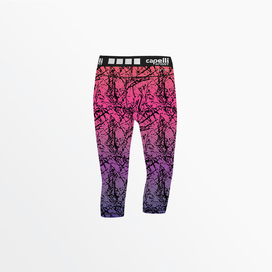 Capelli Sport - Girl's 3/4 Distressed Ombre Perfomance Tights