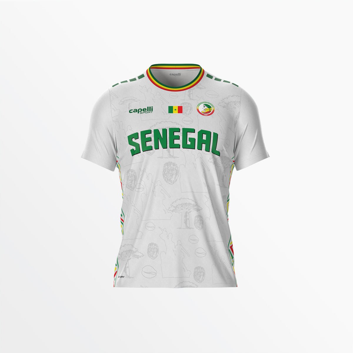 Capelli Sport - Senegal Basketball 2026/27 Away Shooting Shirt - Adult