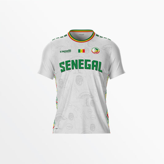 Capelli Sport - Senegal Basketball 2026/27 Away Shooting Shirt - Adult