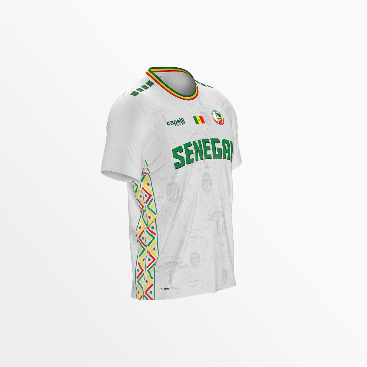 Capelli Sport - Senegal Basketball 2026/27 Away Shooting Shirt - Adult