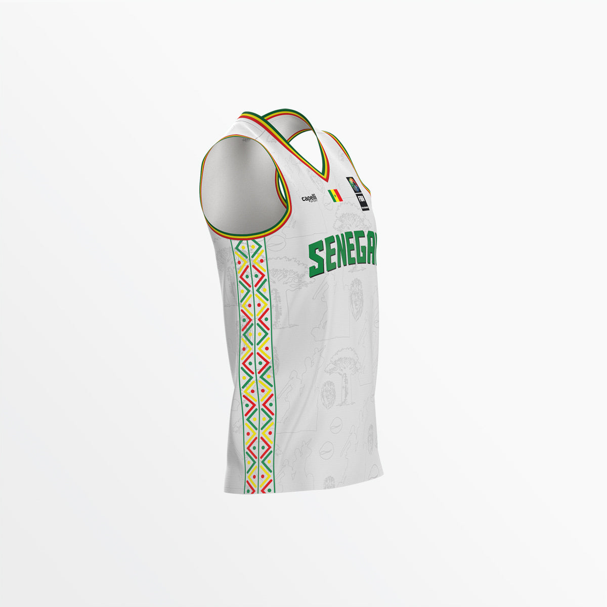 Capelli Sport - Senegal Basketball 2026/27 Away Jersey Adult