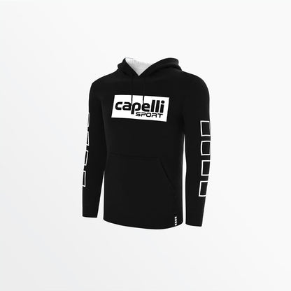 Capelli Sport - Men's Fleece Hoodie With Logo and 4 Cube Sleeves