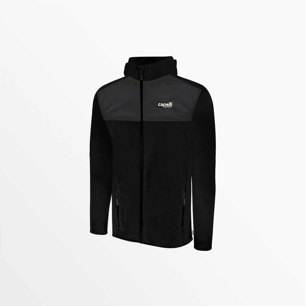 Capelli Sport - Men's Basics Mixed Media Micro Fleece Hooded Jacket
