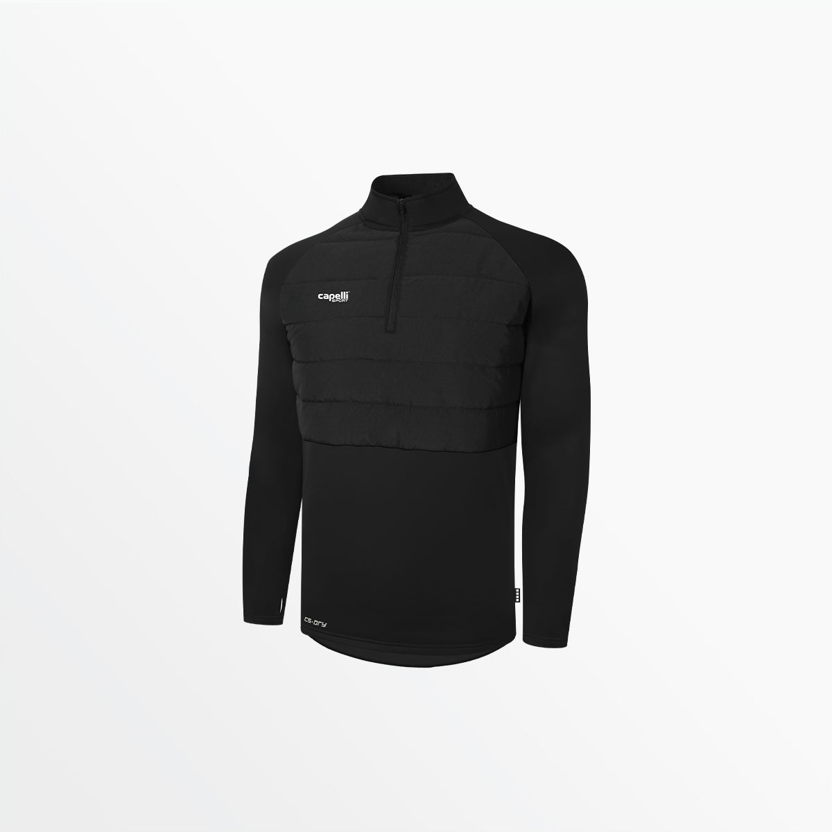 Capelli Sport - Men's Basics Therma Fleece Woven Front 1/4 Zip Top