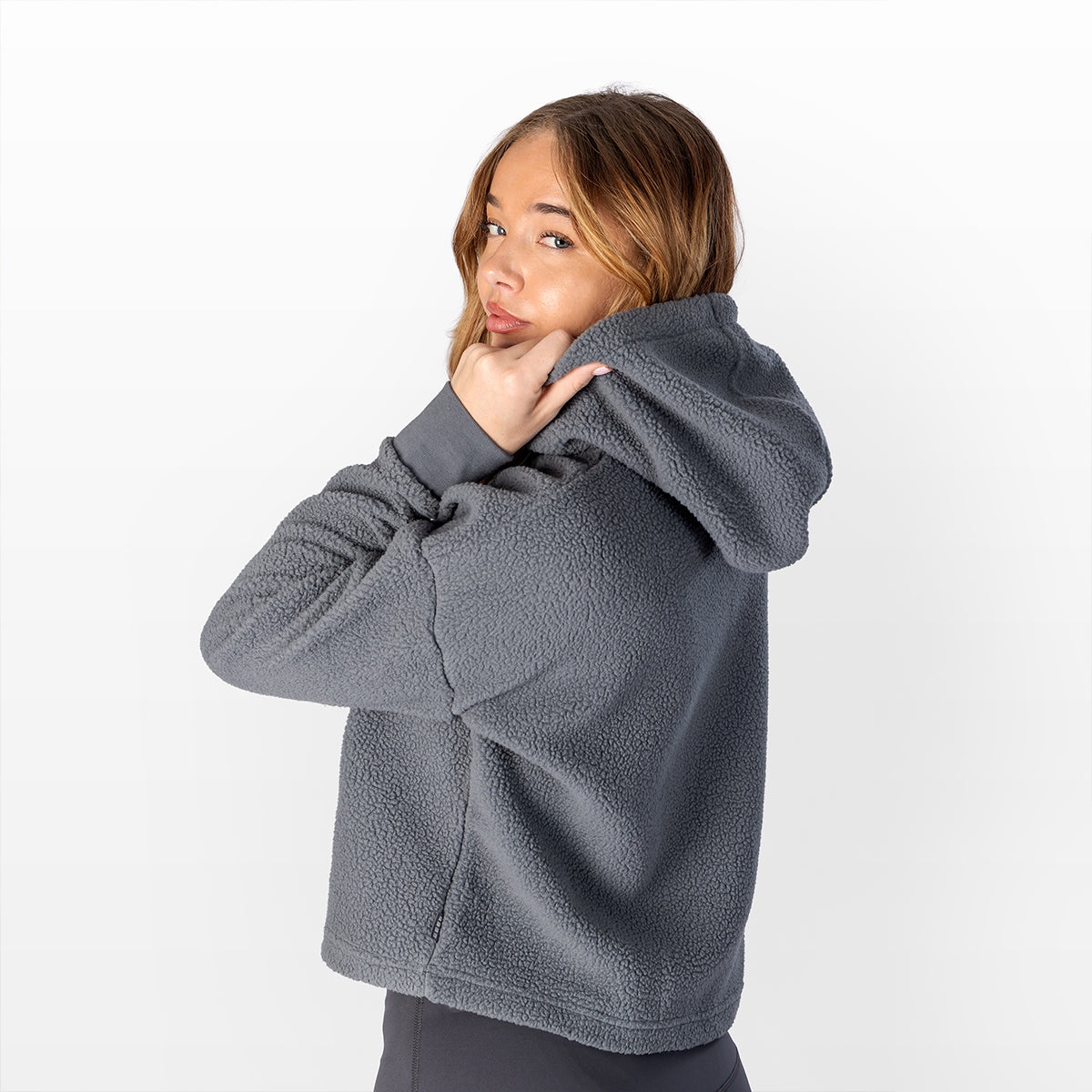 Capelli Sport - Women's Sherpa Cropped Pullover Hoodie