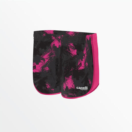 Capelli Sport - Girl's Camo Strokes 2-Tone Running Shorts