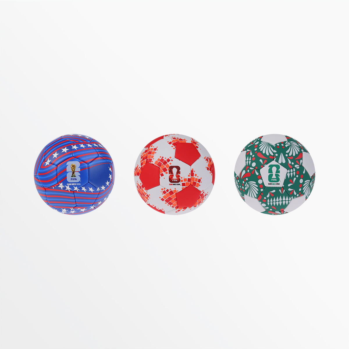 Capelli Sport - FIFA World Cup 26™ Host Country Soccer Ball Set - 3 Balls - Size 1