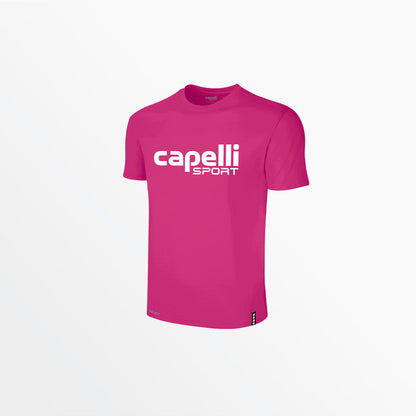 Capelli Sport - Adult Logo Crew Neck Poly Tee