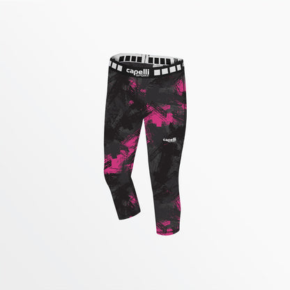 Capelli Sport - Girl's 3/4 Camo Strokes Performance Tights