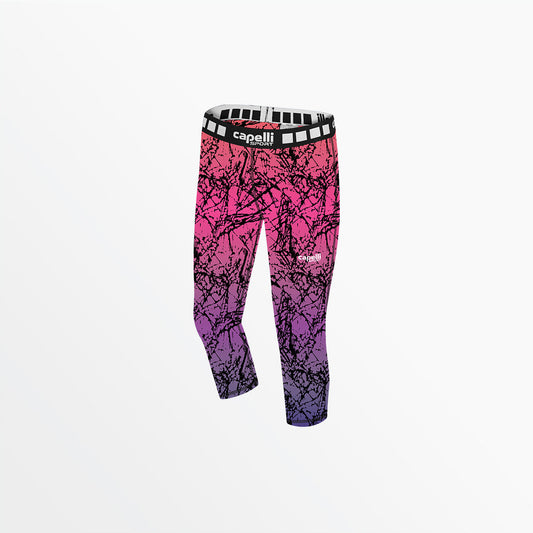 Capelli Sport - Girl's 3/4 Distressed Ombre Perfomance Tights