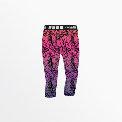 Capelli Sport - Girl's 3/4 Distressed Ombre Perfomance Tights