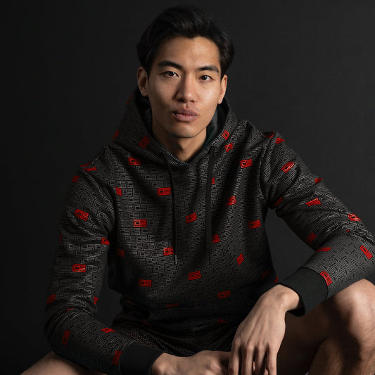 Capelli Sport - Men's CS Monogram Print Pullover Hoodie